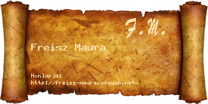 Freisz Maura névjegykártya